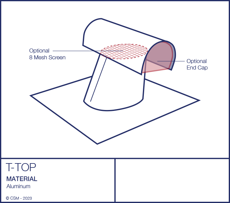 Aluminum T-Top Diagram