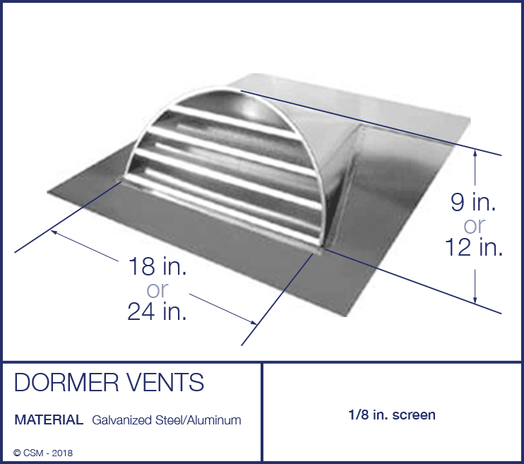 Dormer Vent Illustration